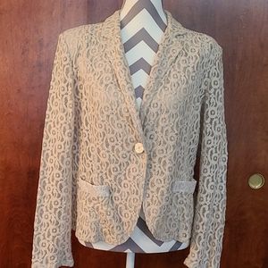 COPY - Chico's Khaki Lace Jacket